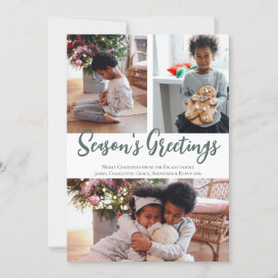 Cartes Pour Fêtes Annuelles 3 Joyeuses Fêtes photo Mistletoe Motif