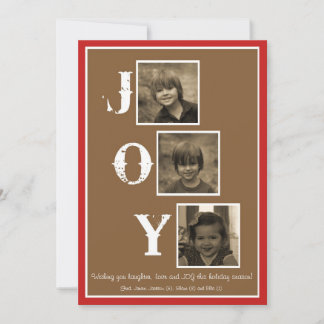 Cartes Pour Fêtes Annuelles 3 photo Joy Christmas Card