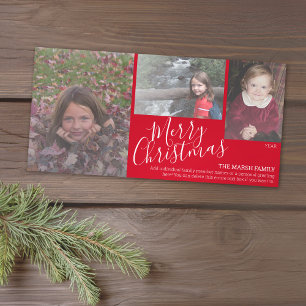 Cartes Pour Fêtes Annuelles 3 Photo - Joyeux Noël Simply Red