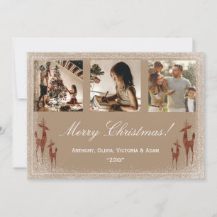 Cartes Pour Fêtes Annuelles 3 photos Collage de Noël Xmas Vacances 