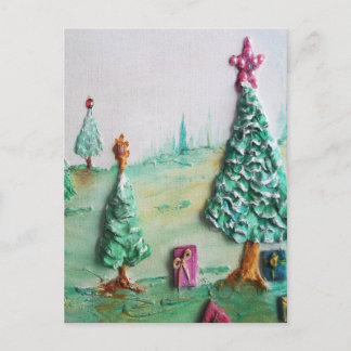 Cartes Pour Fêtes Annuelles 3D PARTIES SCINTILLANTES L@@K des arbres et des