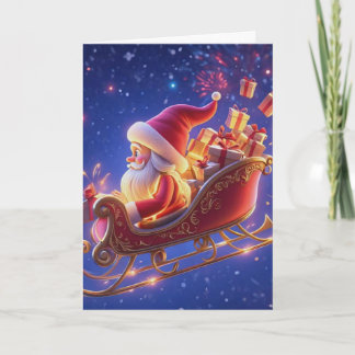 Cartes Pour Fêtes Annuelles 3D Santa Claus Christmas Greeting Card – Festive H