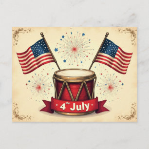 Cartes Pour Fêtes Annuelles 4 juillet, Jour de l'Indépendance,
