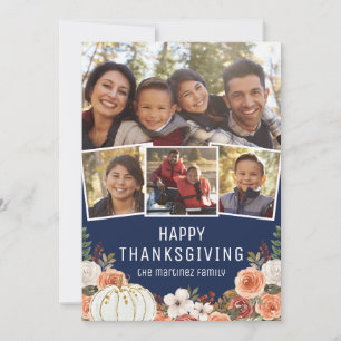 Cartes Pour Fêtes Annuelles 4 Photo Bon thanksgiving Holiday Card