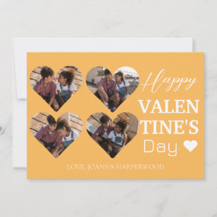 Cartes Pour Fêtes Annuelles 4 photo Collage cardiaque valentines jour couple