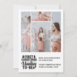 Cartes Pour Fêtes Annuelles 4 Photo Maman à Noël Annonce de grossesse 