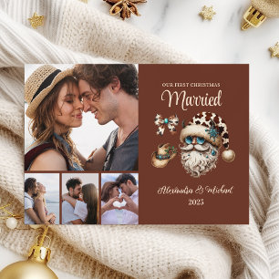 Cartes Pour Fêtes Annuelles 4 Photo Occidental Premier Noël Marié