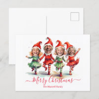 4 Photos elfes de Noël