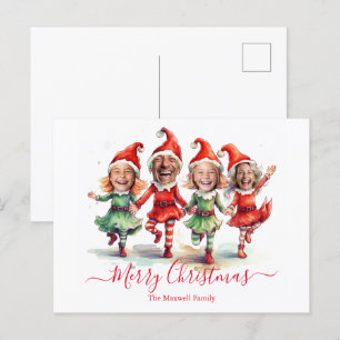 Cartes Pour Fêtes Annuelles 4 Photos elfes de Noël