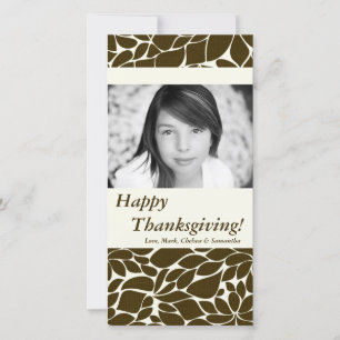 Cartes Pour Fêtes Annuelles 4x8 Autumn Tree Folio PHOTO Thanksgiving Card