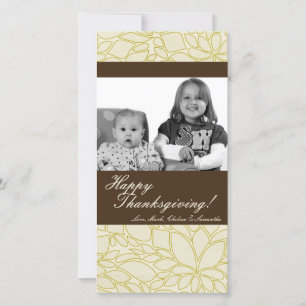 Cartes Pour Fêtes Annuelles 4x8 Autumn Tree Folio PHOTO Thanksgiving Card
