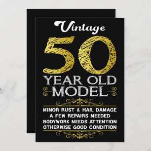 Cartes Pour Fêtes Annuelles 50e anniversaire