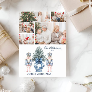 Cartes Pour Fêtes Annuelles 5 Photo Blue Chinoiserie Nutcracker Noël