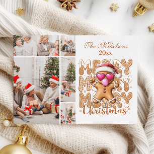Cartes Pour Fêtes Annuelles 5 Photo Cute Gingerbread Noël