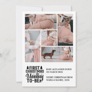 Cartes Pour Fêtes Annuelles 5 Photo Maman à Noël Annonce de grossesse 