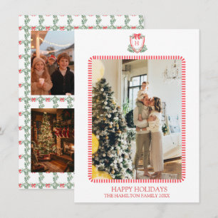 Cartes Pour Fêtes Annuelles 5 Photo Monogramme de Noël Photo Grille millénaire