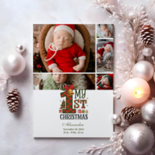 Cartes Pour Fêtes Annuelles 5 Photo Plaid Premier Noël