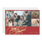 5 photos Joyeux Noël élégant collage de script