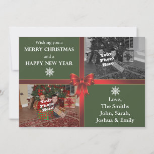 Cartes Pour Fêtes Annuelles 5x7 Christmas Photo Card