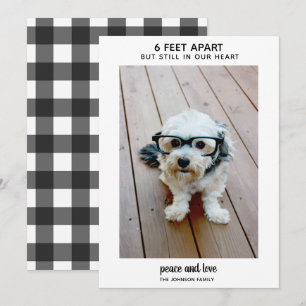 Cartes Pour Fêtes Annuelles 6 Pieds d'écart, mais toujours dans mon coeur - 1 