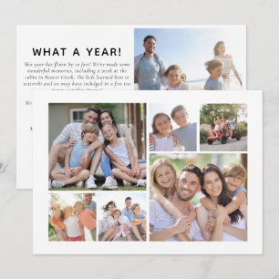Cartes Pour Fêtes Annuelles 7 Photo Holiday Card   Quelle année !