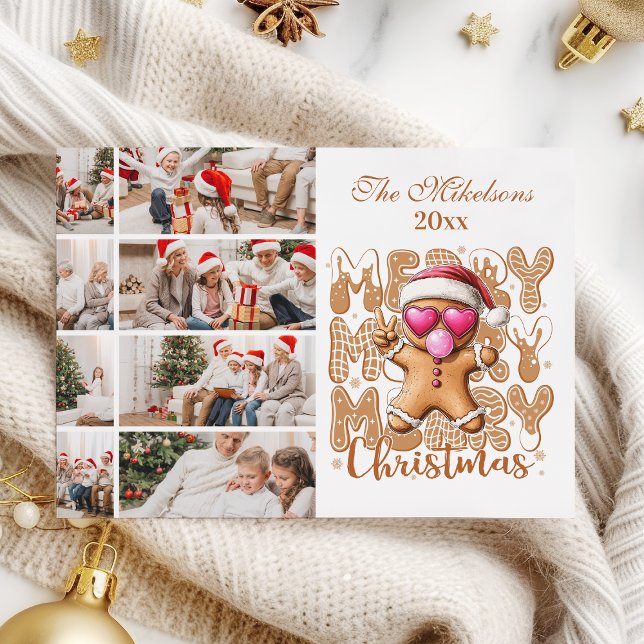 Cartes Pour Fêtes Annuelles 8 Photo Cute pain d'épices Noël (Créateur téléchargé)