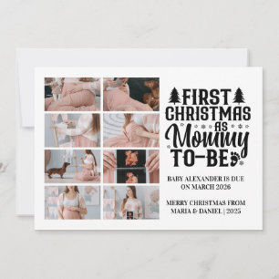 Cartes Pour Fêtes Annuelles 8 Photo Maman qui va être Noël Grossesse 
