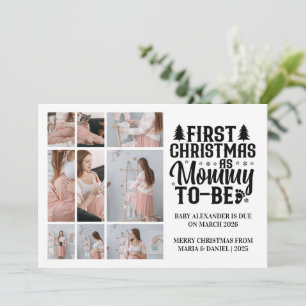 Cartes Pour Fêtes Annuelles 9 Photo Future Maman Noël Annonce de Grossesse 