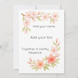 Cartes Pour Fêtes Annuelles A gentle bloom to mark new beginnings.