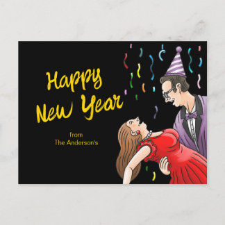 Cartes Pour Fêtes Annuelles A happy dance for the New Year's party