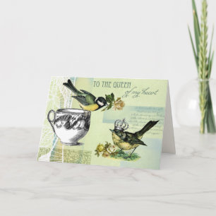 Cartes Pour Fêtes Annuelles À la reine de mon coeur. St-Valentin