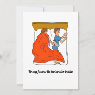 Cartes Pour Fêtes Annuelles à ma bouillotte préférée
