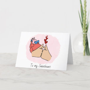 Cartes Pour Fêtes Annuelles À ma chérie ASL Valentine's Card