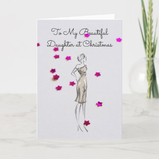 Cartes Pour Fêtes Annuelles À ma merveilleuse fille à Noël