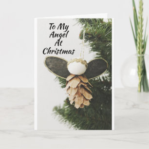 CARTES POUR FÊTES ANNUELLES ***À MON ANGE À NOËL*** NOËL AMOUR