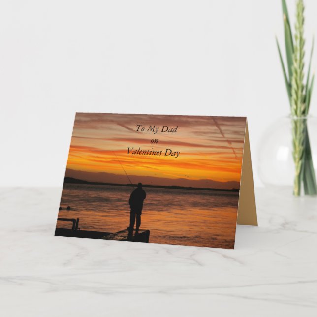 Cartes Pour Fêtes Annuelles À mon père le jour des Valentines (Devant)