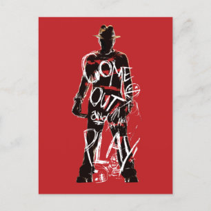 Cartes Pour Fêtes Annuelles A Nightmare on Elm Street Viens jouer dehors
