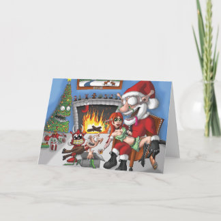Cartes Pour Fêtes Annuelles A Nuts Roastin de coffre