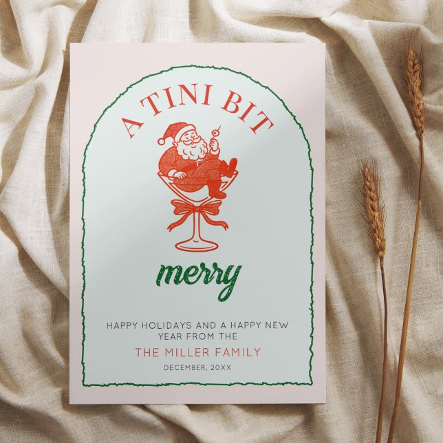 Cartes Pour Fêtes Annuelles A Tini Bit Merry Christmas  (Créateur téléchargé)