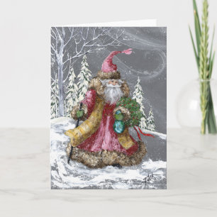 CARTES POUR FÊTES ANNUELLES À TRAVERS LA NEIGE