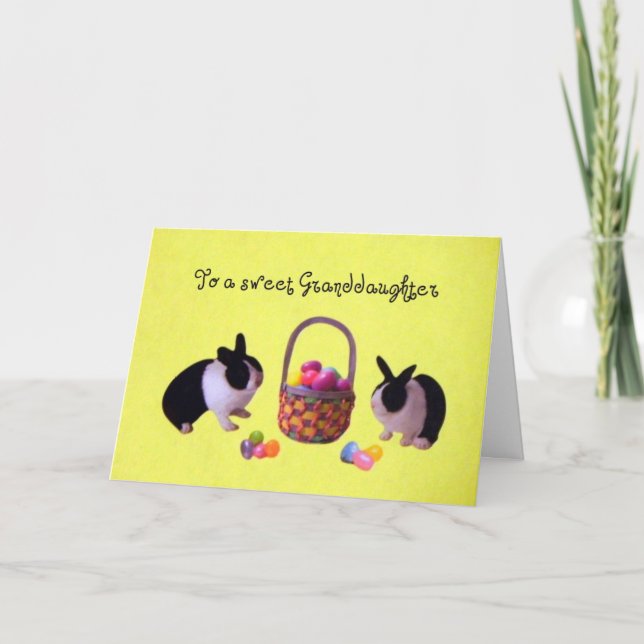 Cartes Pour Fêtes Annuelles À une petite-fille douce (Devant)