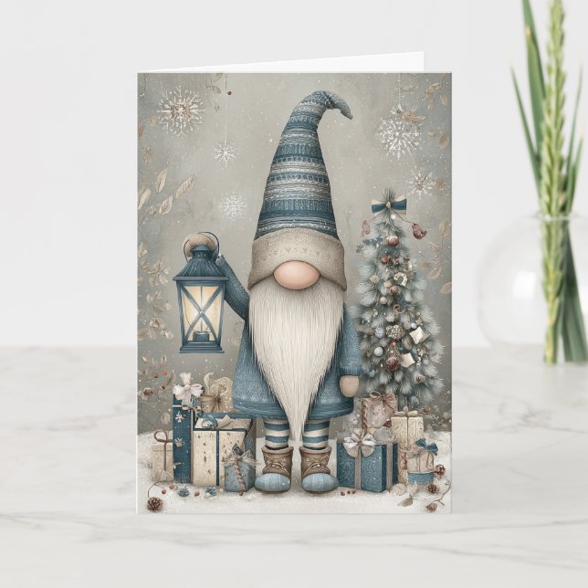 Cartes Pour Fêtes Annuelles A Whimsical Gnome Christmas (Devant)