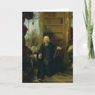 Cartes Pour Fêtes Annuelles Abbé Nollet dans son étude, dans le château