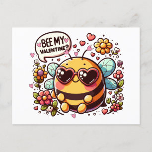 Cartes Pour Fêtes Annuelles Abee My Valentine ? - Charmante Bee Valentine