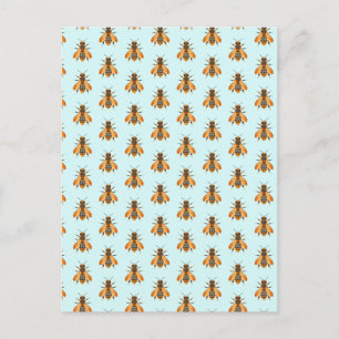 Cartes Pour Fêtes Annuelles Abeille de style antique - Inspiré Vintage