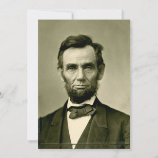 Cartes Pour Fêtes Annuelles Abraham Lincoln président usa Etats-Unis amérique
