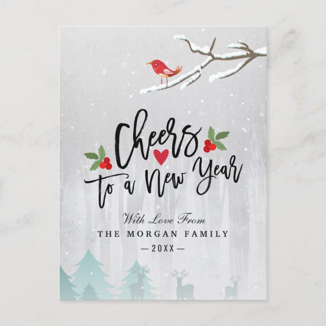 Cartes Pour Fêtes Annuelles Acclamations de Joyeux Noël vers le pays des (Devant)