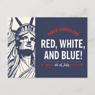 Cartes Pour Fêtes Annuelles Acclamations de Liberté Patriotique pour le 4 juil