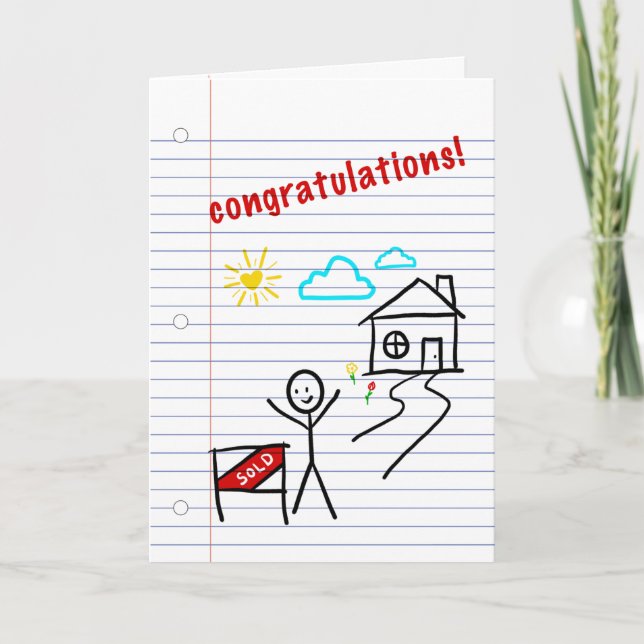 Cartes Pour Fêtes Annuelles accueil félicitations carnet papier croquis (Devant)