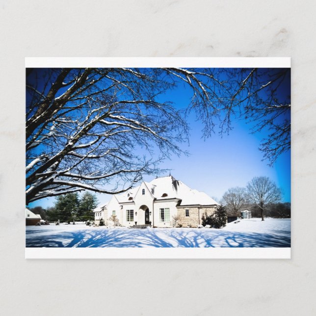 Cartes Pour Fêtes Annuelles Accueil hivernal (Devant)